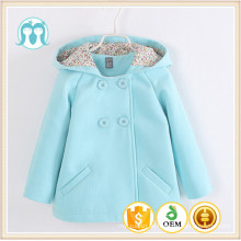 Mädchen zweireihig Wollmantel Kapuze Windjacke Baby Mädchen Winter Wolle Mäntel